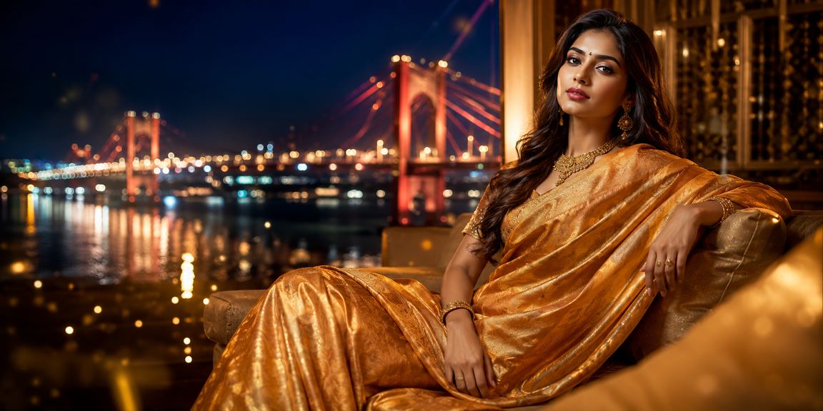 রাজশাহীতে শাড়ি পরিহিত একজন প্রাপ্তবয়স্ক ব্যবহারকারী ভিআইপি বোনাস সুবিধা উপভোগ করছেন